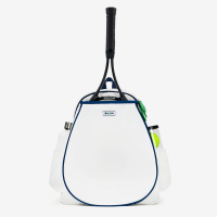 Ame & Lulu Game On Tennis Backpack Tennis Bags White/Navy/Green
