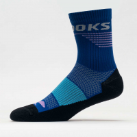 Brooks High Point Crew Sock Socks Aegean/Bright Purple