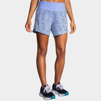 Brooks Chaser 5" Shorts Women's Running Apparel Blue Lavender Terrain Print