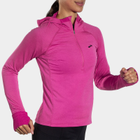 Brooks Notch Thermal Hoodie 2.0 Women's Running Apparel Heather Frosted Mauve