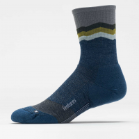 Feetures Merino 10 Max Cushion Mini Crew Socks Socks Switchback Navy