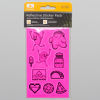 Nathan Reflective Sticker Pack Reflective, Night Safety Will Run For (Hi-Viz Pink)