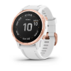 Garmin fenix 6s Pro GPS Watch GPS Watches Rose Gold-tone with White Band