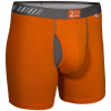 2UNDR Swing Shift 6" Boxer Briefs Running Apparel Orange/Gray