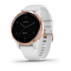 Garmin vivoactive 4s GPS Watch GPS Watches White with Rose Gold Hardware