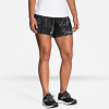 Brooks Chaser 5" Shorts Women's Running Apparel Black Motion Print