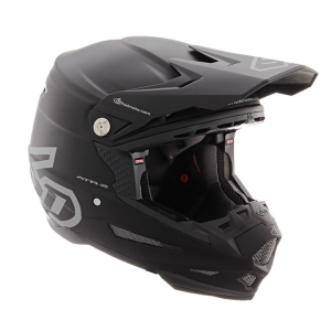 6D - ATR-2 Solid  Matte Black Helmet