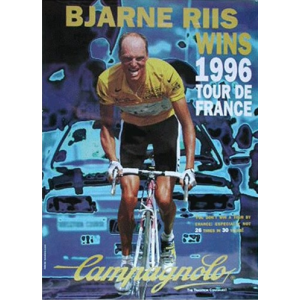 Campagnolo Bjarne Riis Poster 1996 Tour De France