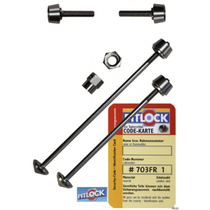 Pitlock Front Skewer & Rear Skewer & V-Brake Security Locking System