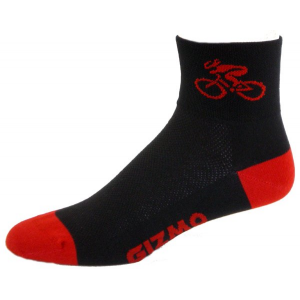 Gizmo Gear Black / Red Bicycle Cycling Socks