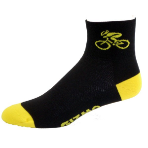 Gizmo Gear Black / Yellow Bicycle Cycling Socks