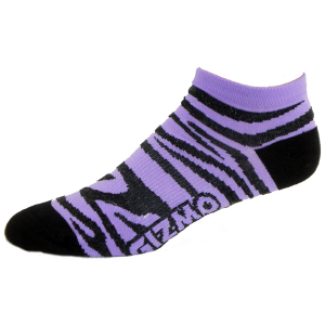 Gizmo Gear Zebra Purple / Black Cycling Socks