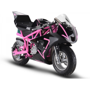 MotoTec 36v 500w Electric Pocket Bike GP - Pink