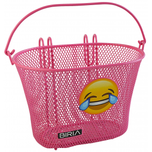 Biria Emojis Child's Bicycle Basket - Pink