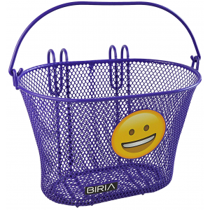 Biria Emojis Child's Bicycle Basket - Purple
