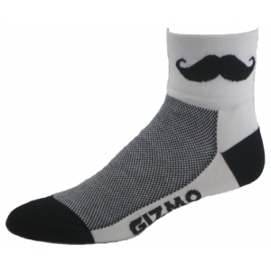 Gizmo Gear Mustache Socks - White