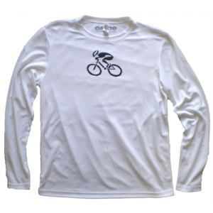 Gizmo Cycling G-Man Bicycle Tech Long Sleeve Shirt - White