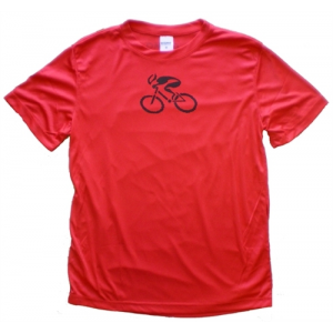 Gizmo Cycling G-Man Bicycle Tech Shirt - Red/Black