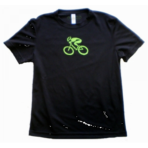 Gizmo Cycling G-Man Bicycle Tech Shirt - Black/Green