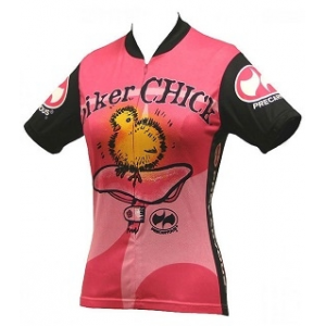 World Jerseys Women's Biker Chick Cycling Jersey - Pink