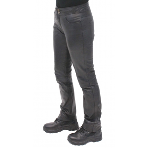 Women's Premium Lambskin Leather Skinny Jeans #LP9023K