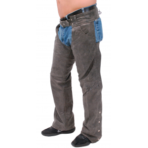 Brown Leather Pocket Chaps #C722PN