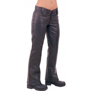 Bell Bottom Lace Up Leather Pants #LP505LL