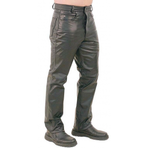 Button Fly Leather Pants for Men #MP1140BT