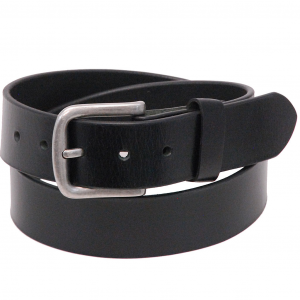 Heavy Veg-Tan Black Leather Belt #BT97170K