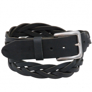 Heavy Braided Leather Belt With Removable Buckle #BT93BRAID