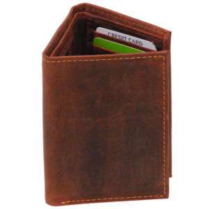 Men's Vintage Brown Classic Trifold Wallet #WM13141NID