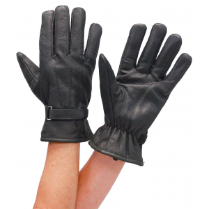 Womens Soft Leather Driving Gloves w/Wrist Strap #G1280K