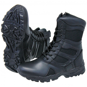 Men's Black Forced Entry Tactical Boots w/Zipper #BM5358ZLK