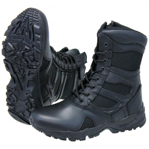 Mens Black Forced Entry Tactical Boots w/Zipper #BM5358ZLK