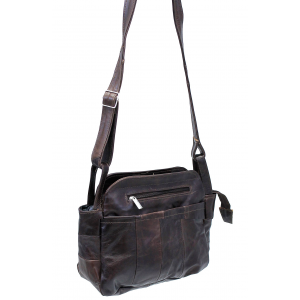Extra Durable Dark Brown Vintage Leather Purse #P5312DN