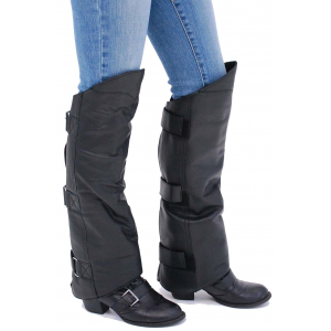 Heavy Leather Shin Chaps / Half Chaps #A199K