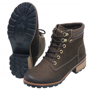 Rustic Brown Lace-Up Ankle Boot #BL140115LN
