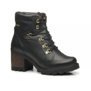 Black Ankle Boot 2 w/Lug Sole & Heel #BL132304LK