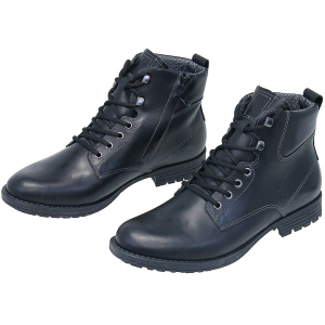 Men's Waterproof Leather Ankle Boots #BM077101WK