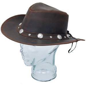 Brown Cowboy Hat with Buffalo Nickel Hatband #H1041BUFN
