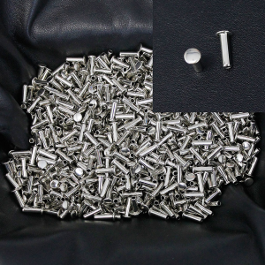 500 pcs 5/16'' x 1/2'' Nickel Silver Tubular Rivets #Z5442PS