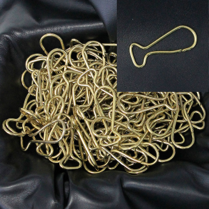 200 pcs 2 inch Gold Metal Sturdy Hooks #ZHOOK0753G