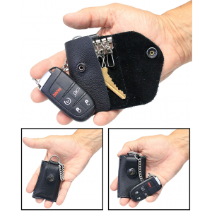 Leather Key Fob Snap Key Case #AC22051DK