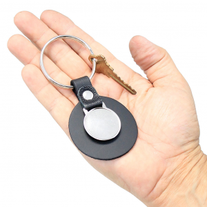 2" Key Ring With Engravable Metal Plate Fob #KC2207ENGR