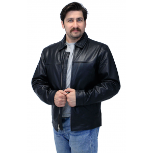 Men's Classic Black Leather Rebel Jacket #M6926GZK