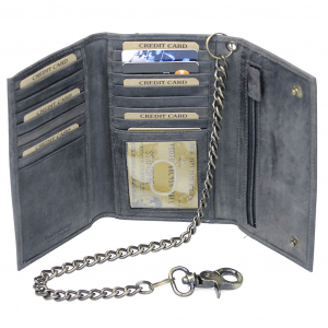Vintage Black Long Chain Wallet Organizer #WC543750K