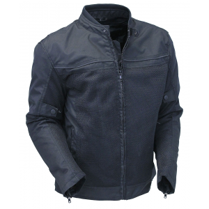 Mens Hot Weather Riding Jacket with Mesh & Armor #MC451ZVGAK