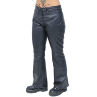Bell Bottom Lace Up Leather Pants for Women #LP2071LK