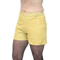 Superhero Leather Bootie Shorts (seconds) #SH1103-YEL