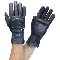 Studded Gauntlet Leather Gloves #GM1444RK